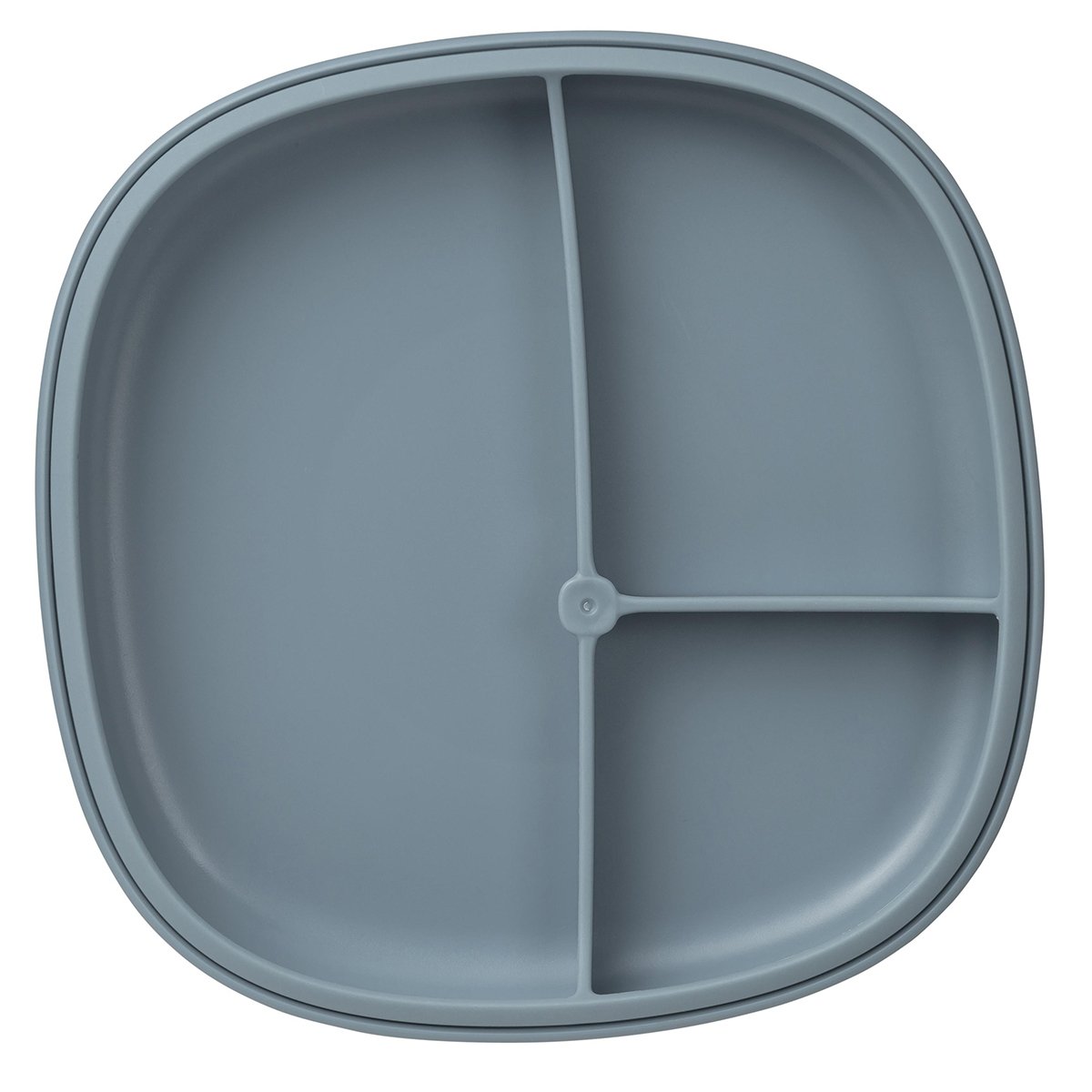 B.box 2 i 1 Tallrik med Sugfot Blå 380 ml