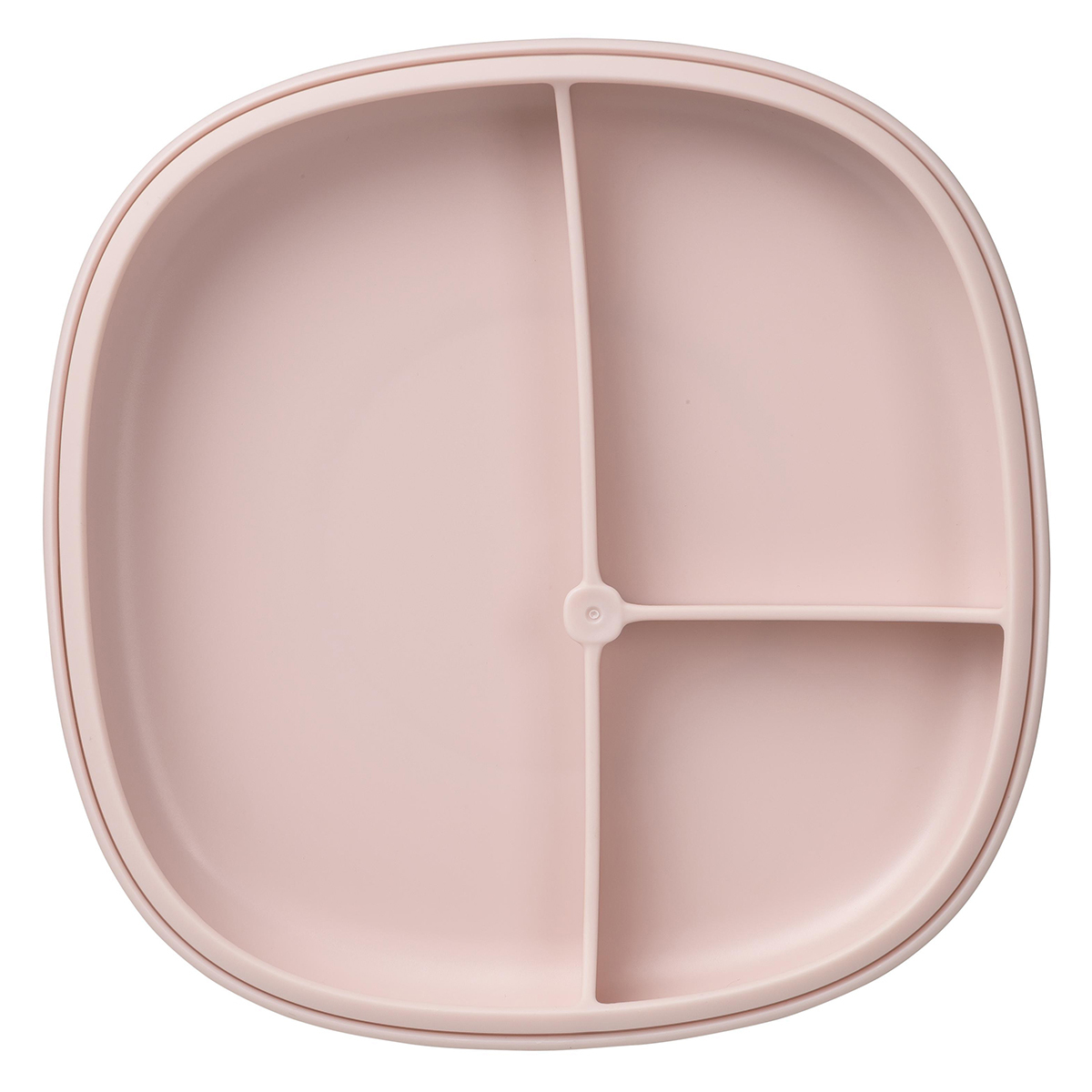 B.box 2 i 1 Tallrik med Sugfot Rosa 380 ml