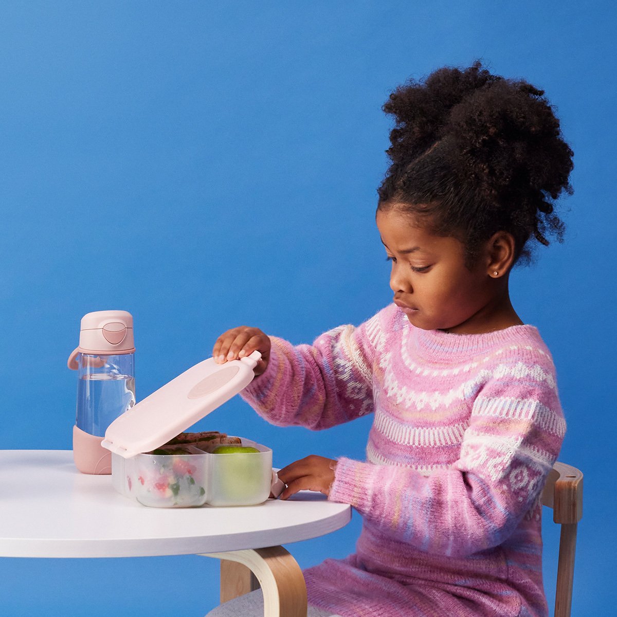 B.box Vattenflaska Med Pip Rosa 450 ml