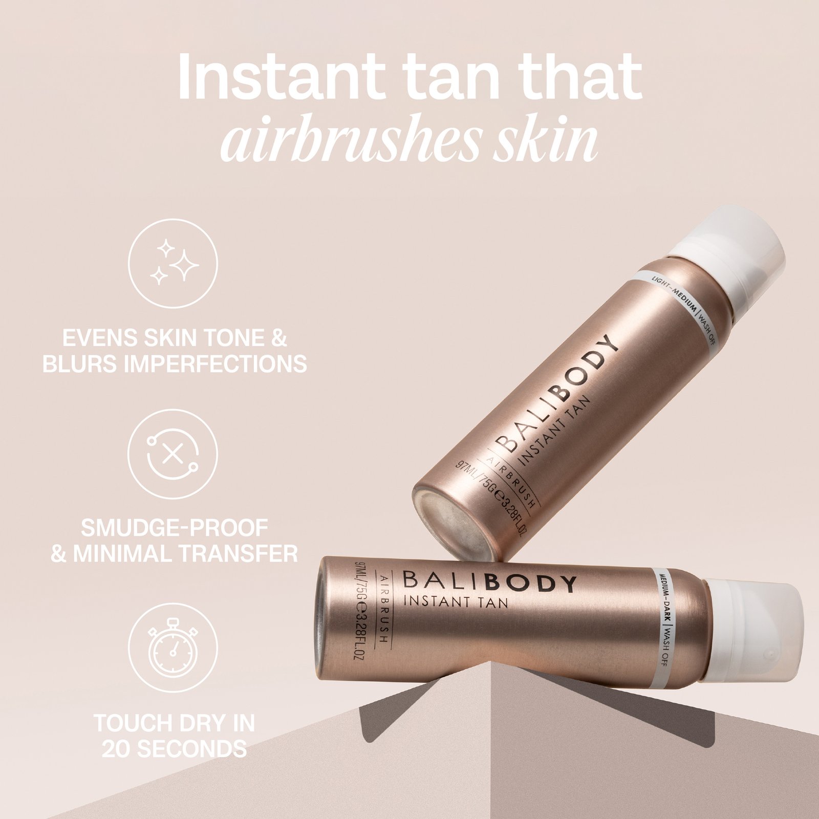 Balibody Instant Tan Light to Medium 97ml