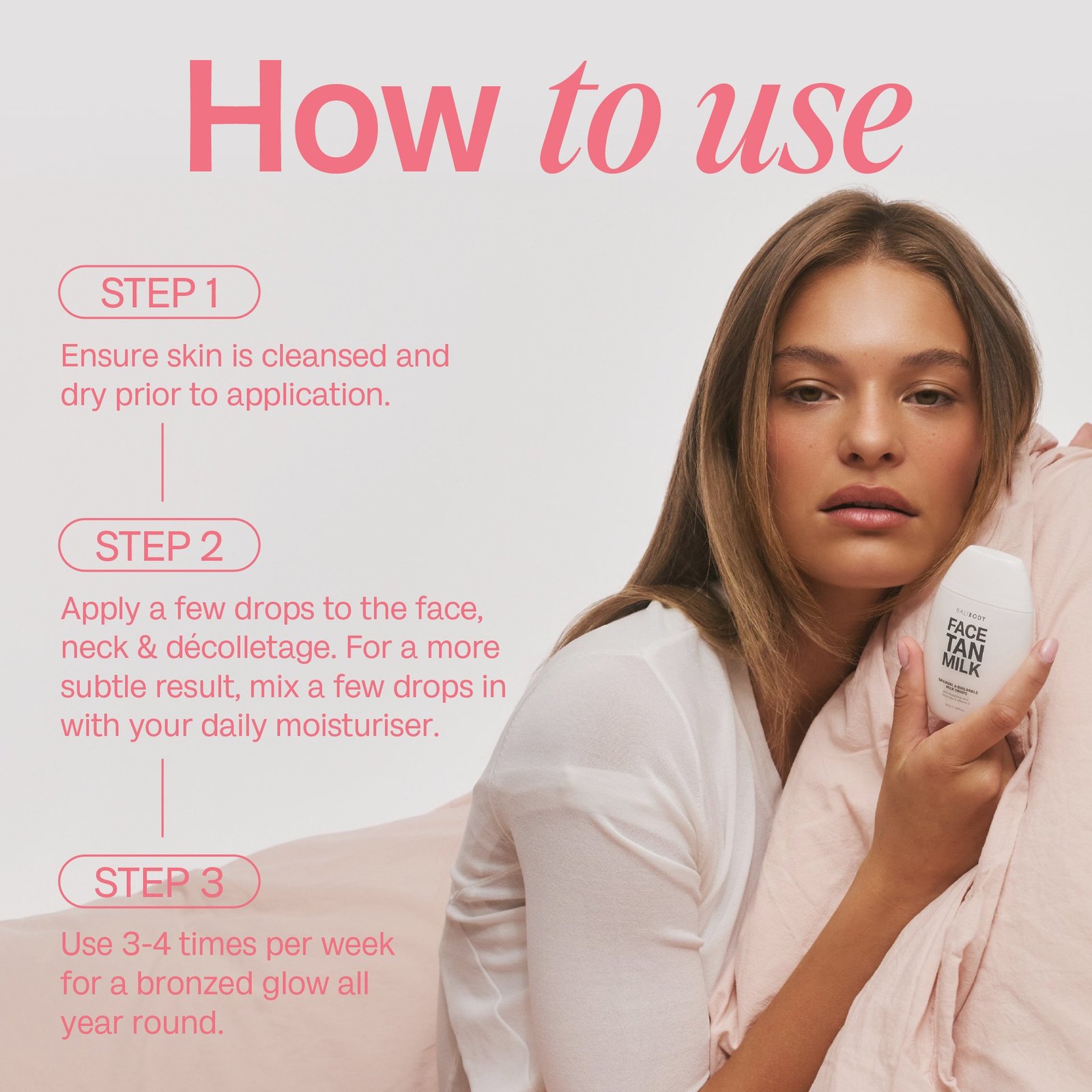 Bali Body Face Tan Milk Drops 50 ml