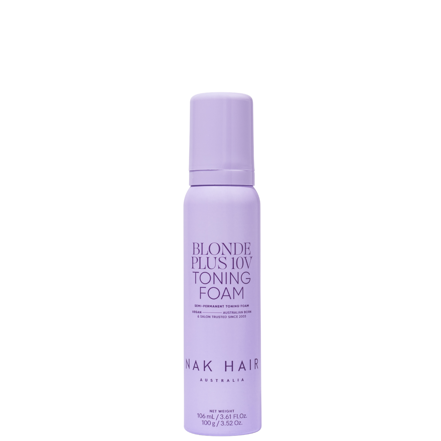 NAK Blonde Plus 10V Toning Foam 106ml