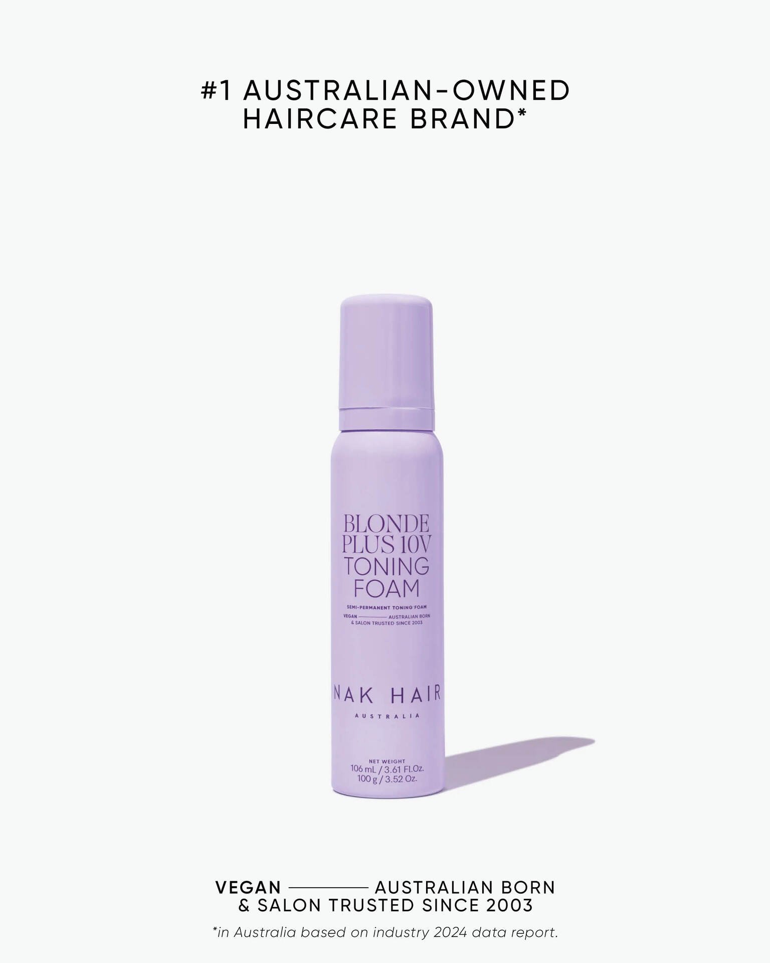 NAK Blonde Plus 10V Toning Foam 106ml