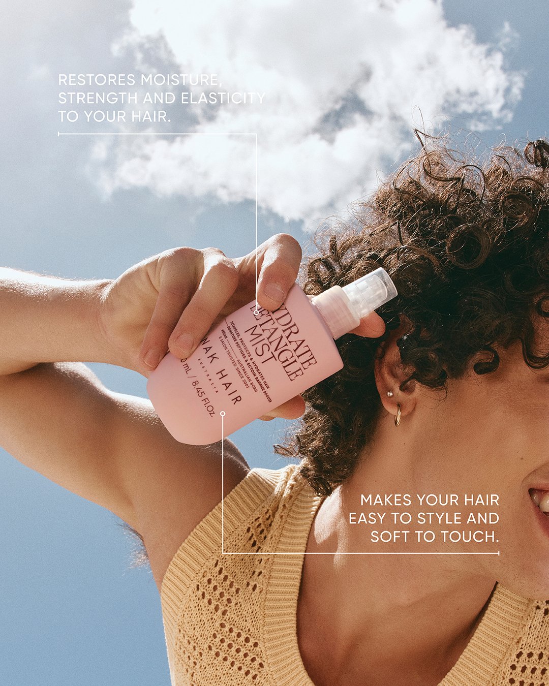 NAK Hydrate Detangle Mist 250ml