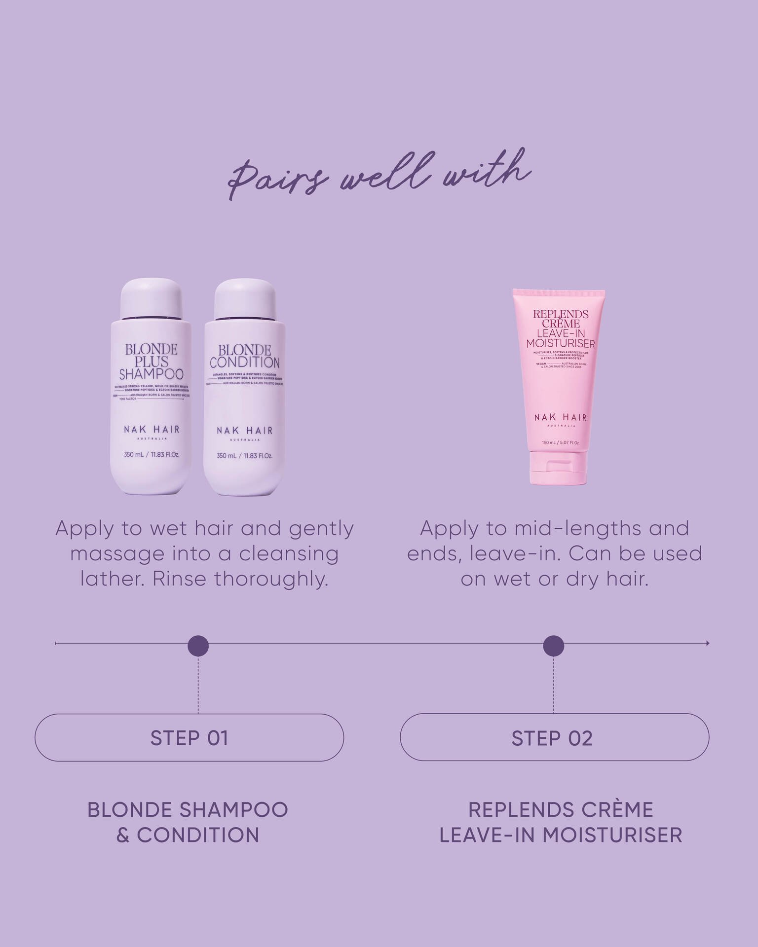 NAK Blonde Plus Shampoo 350ml
