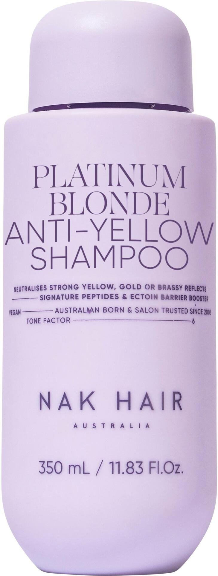 NAK Platinum Blonde Anti-Yellow Shampoo 350ml