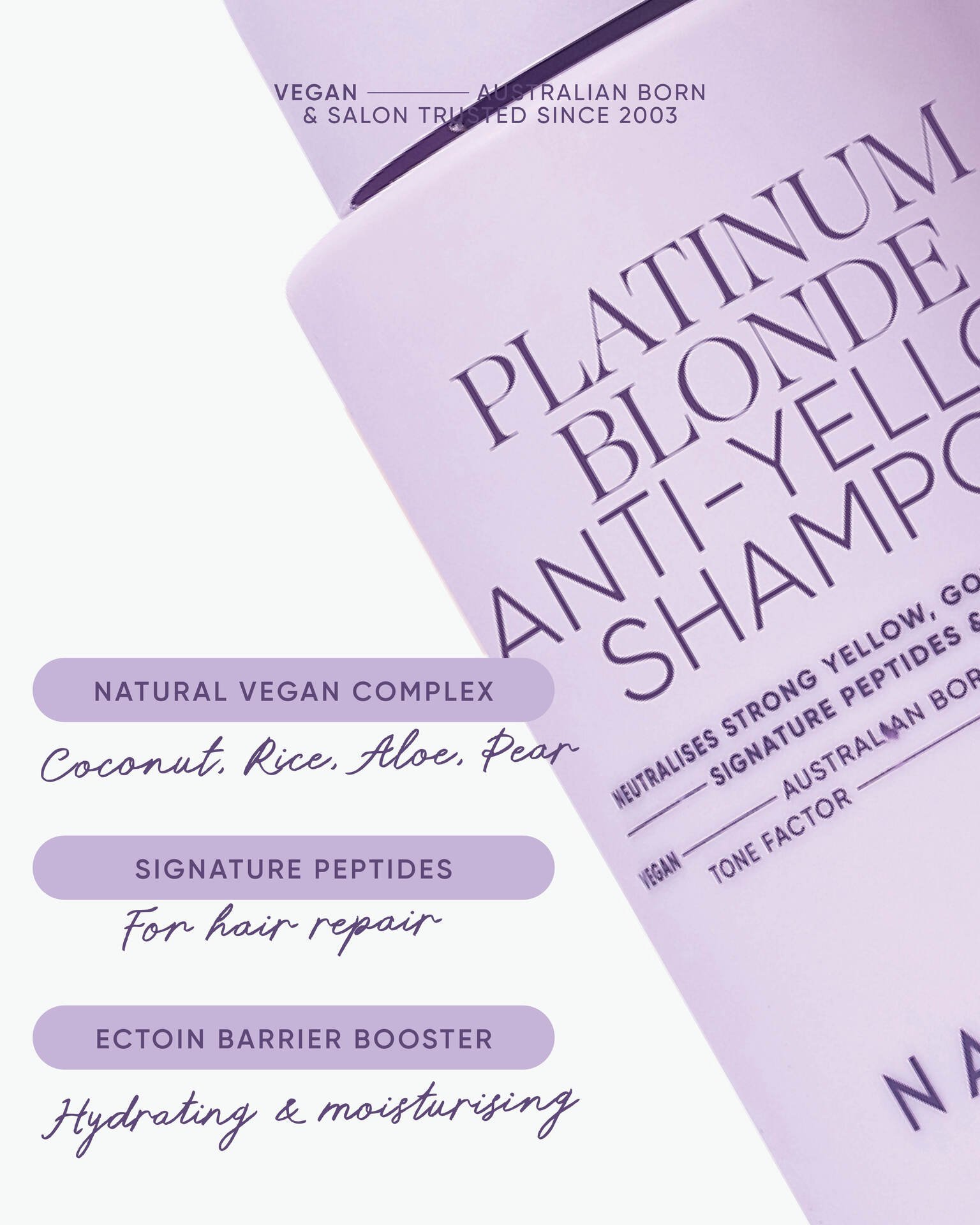 NAK Platinum Blonde Anti-Yellow Shampoo 350ml