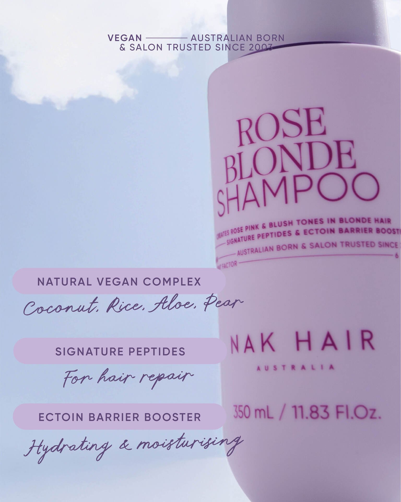 NAK Rose Blonde Shampoo 350ml