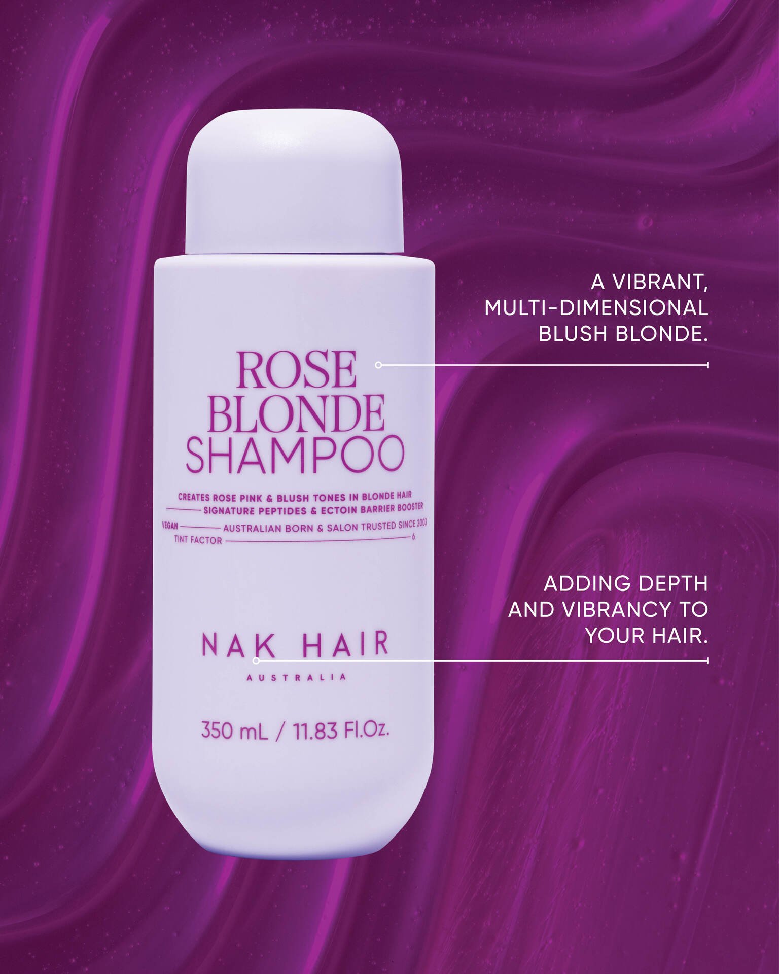 NAK Rose Blonde Shampoo 350ml