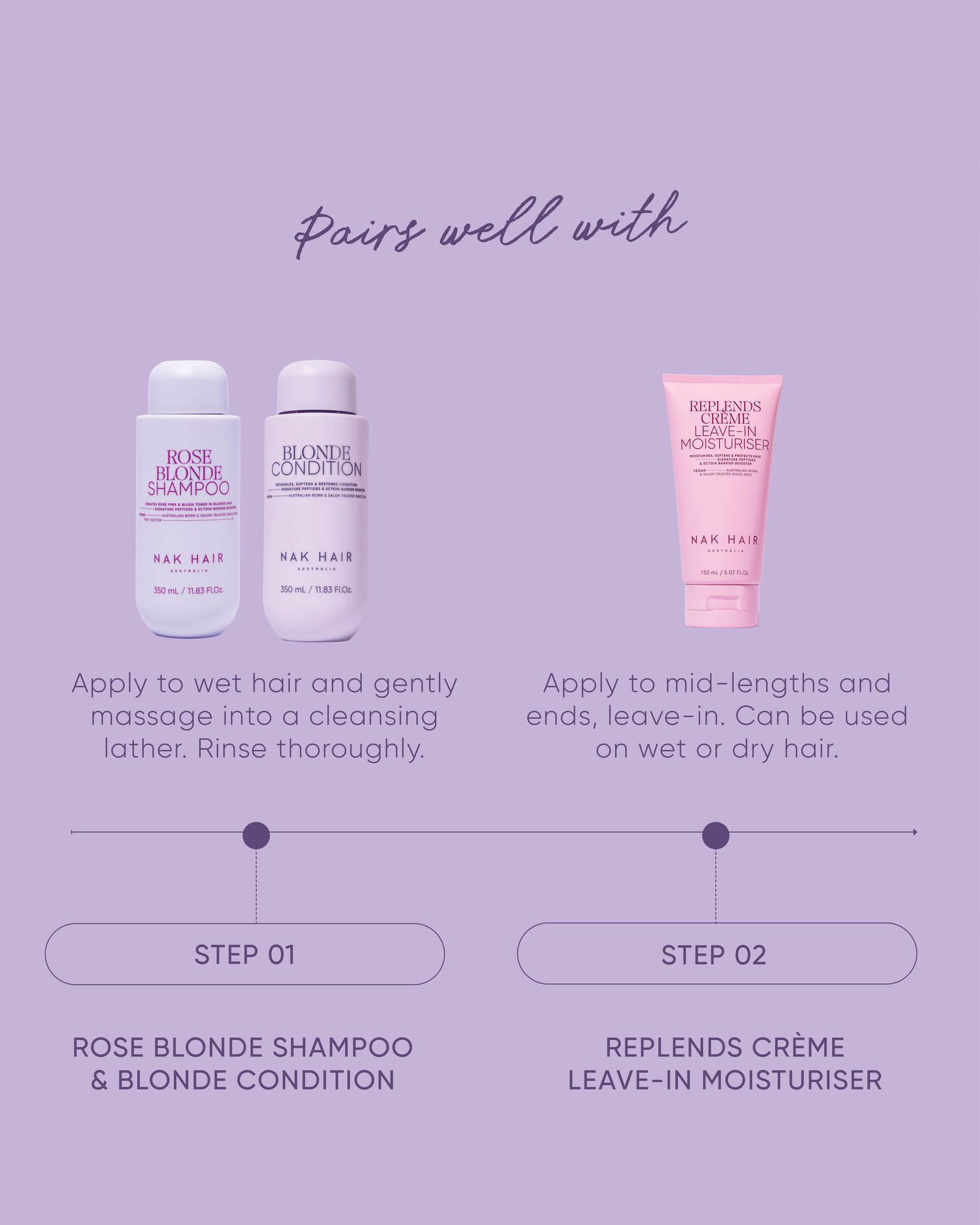 NAK Rose Blonde Shampoo 350ml