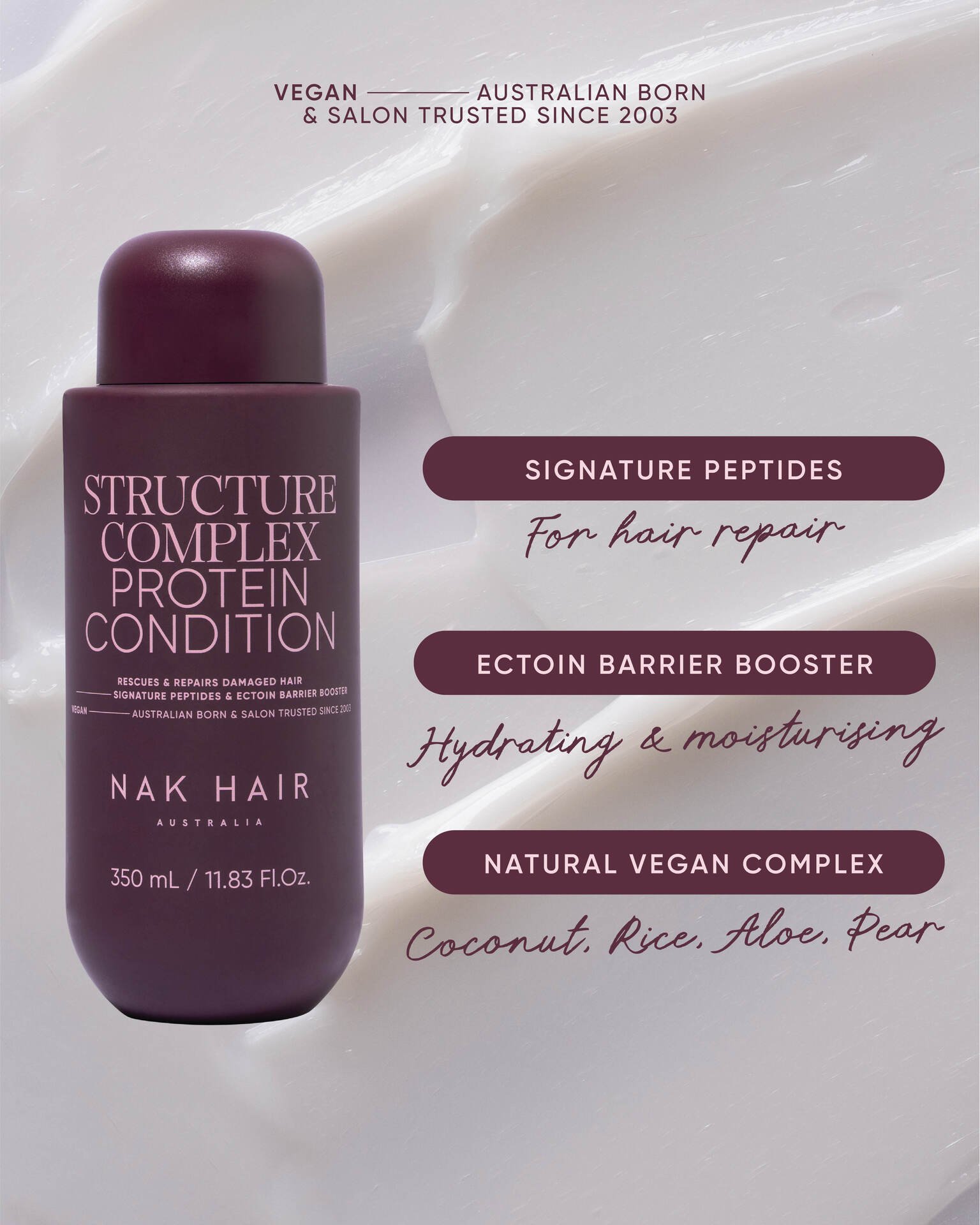 NAK Structure Complex Protein Shampoo 350ml