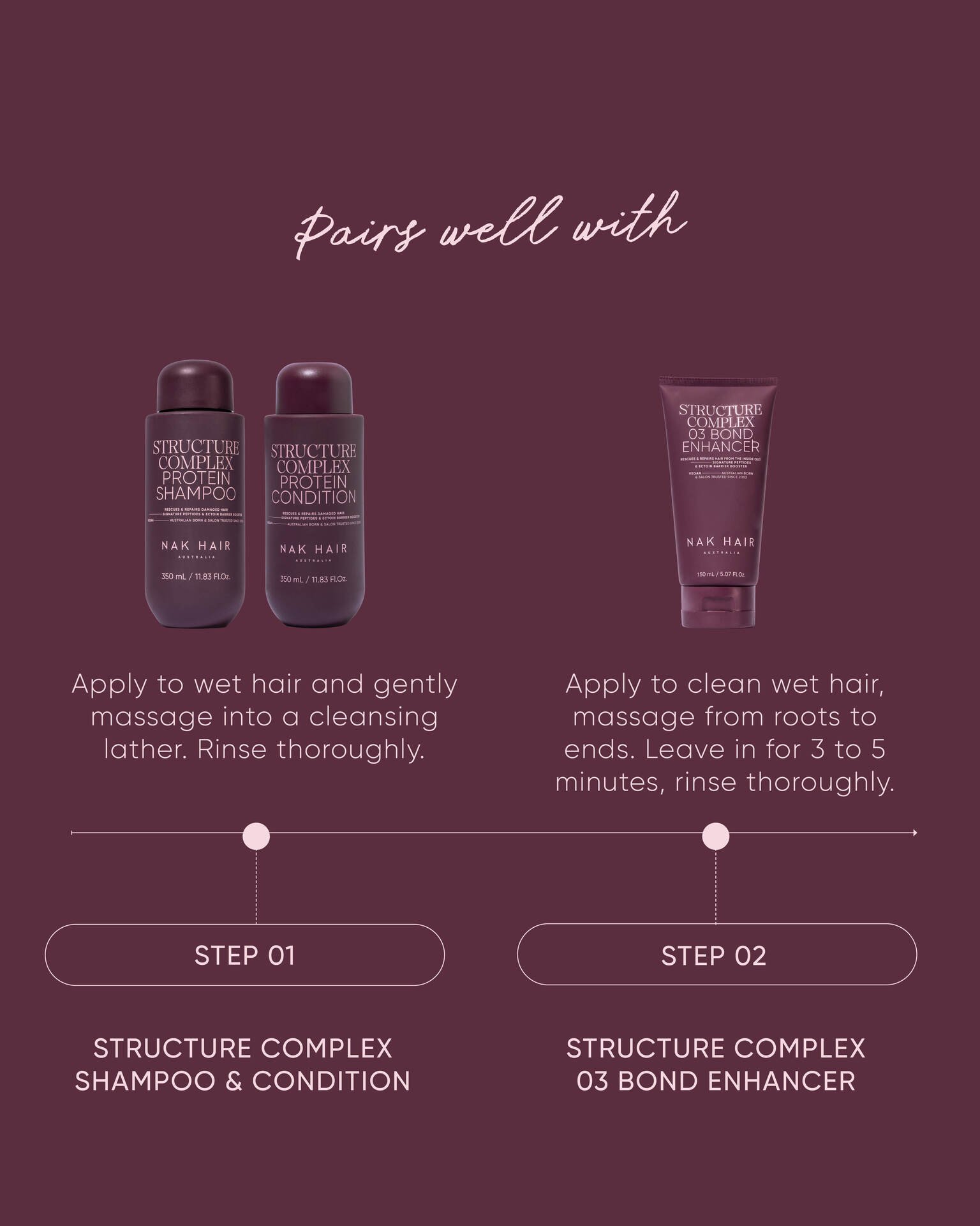 NAK Structure Complex Protein Shampoo 350ml