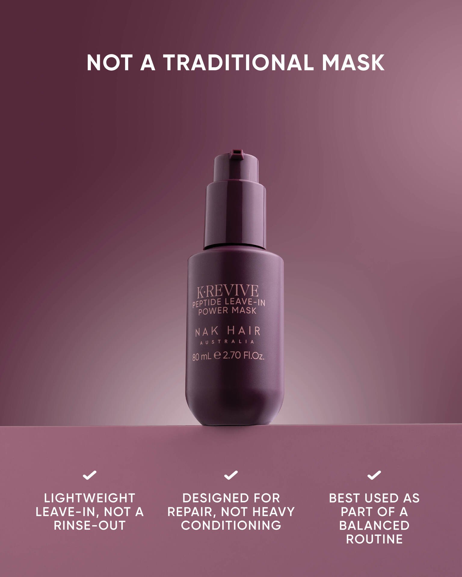 NAK K.REVIVE Peptide Leave-In Power Mask 80ml