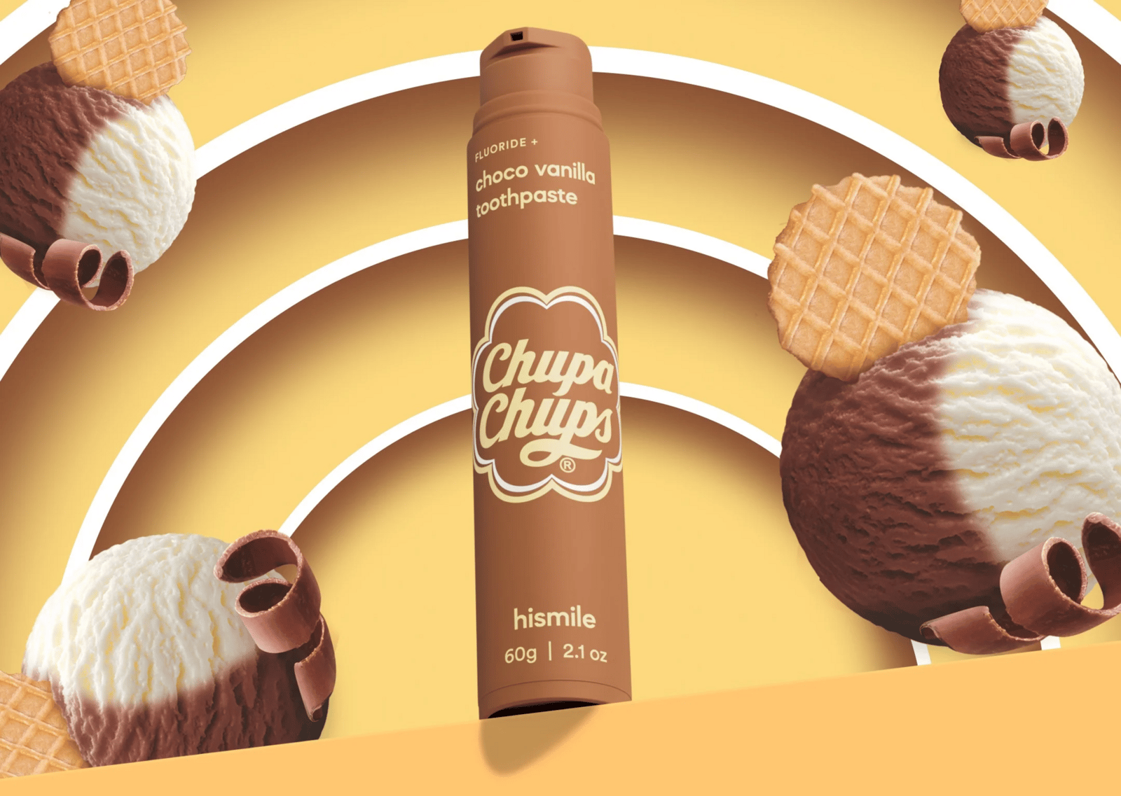 Hismile Chupa Chups Choco Vanilla Toothpaste 60 g