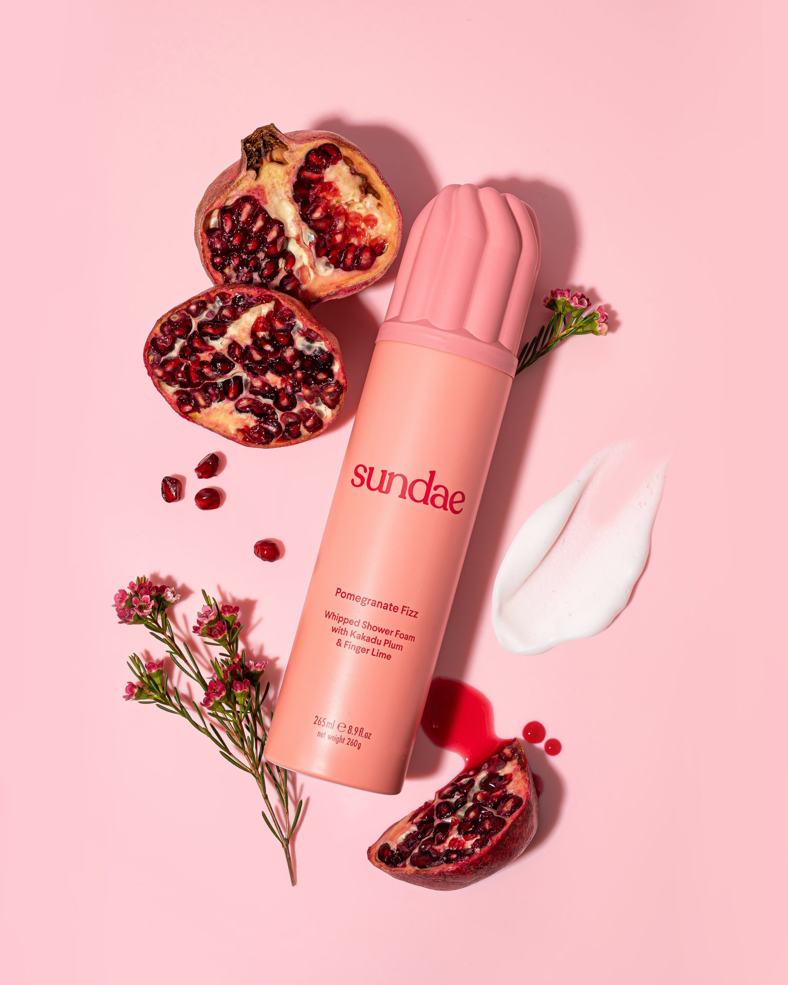 Sundae Body Whipped Shower Foam Pomegranate Fizz 265 ml