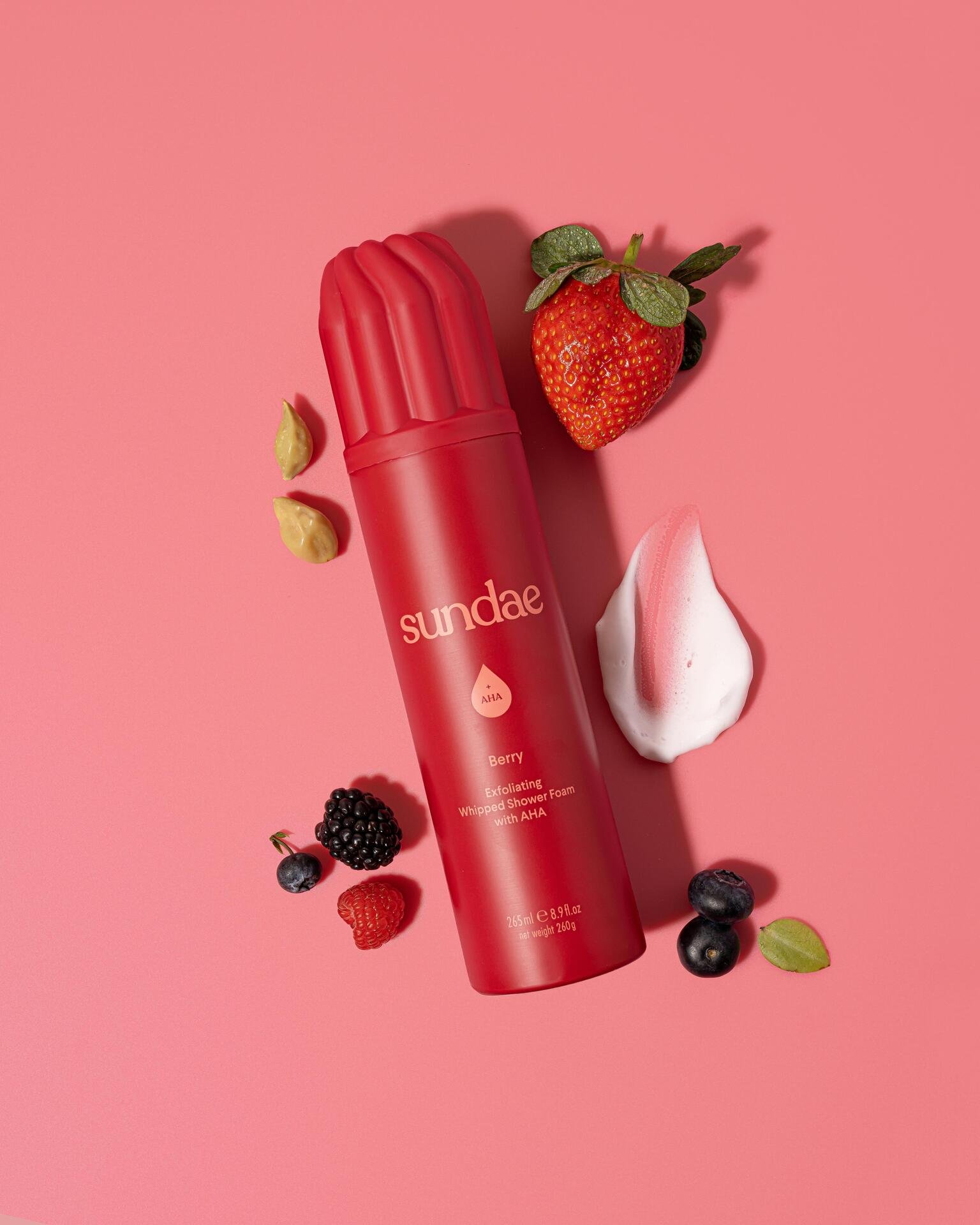 Sundae Body Whipped Shower Foam Berry AHA 265 ml