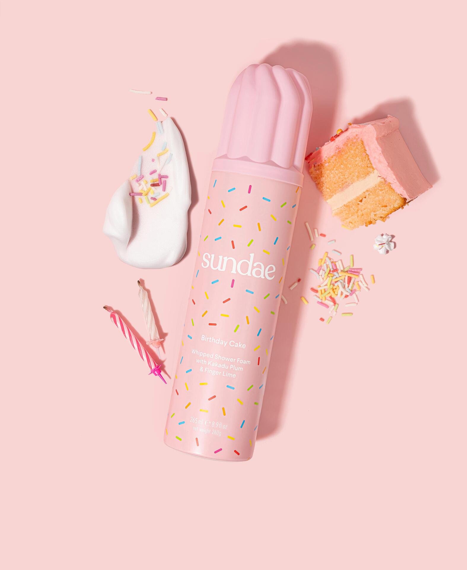 Sundae Body Whipped Shower Foam Birthday Cake 265 ml