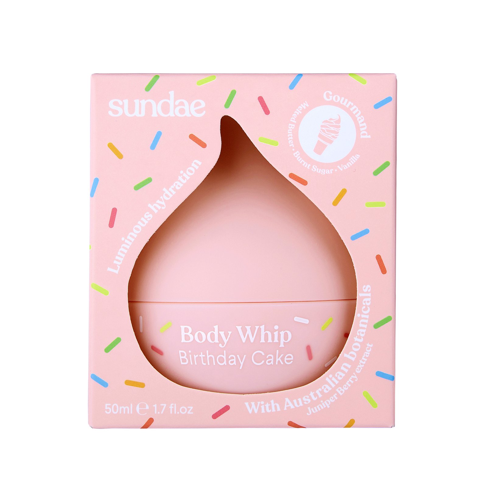 Sundae Body Mini Birthday Cake Whipped Body Moisturiser 50 ml