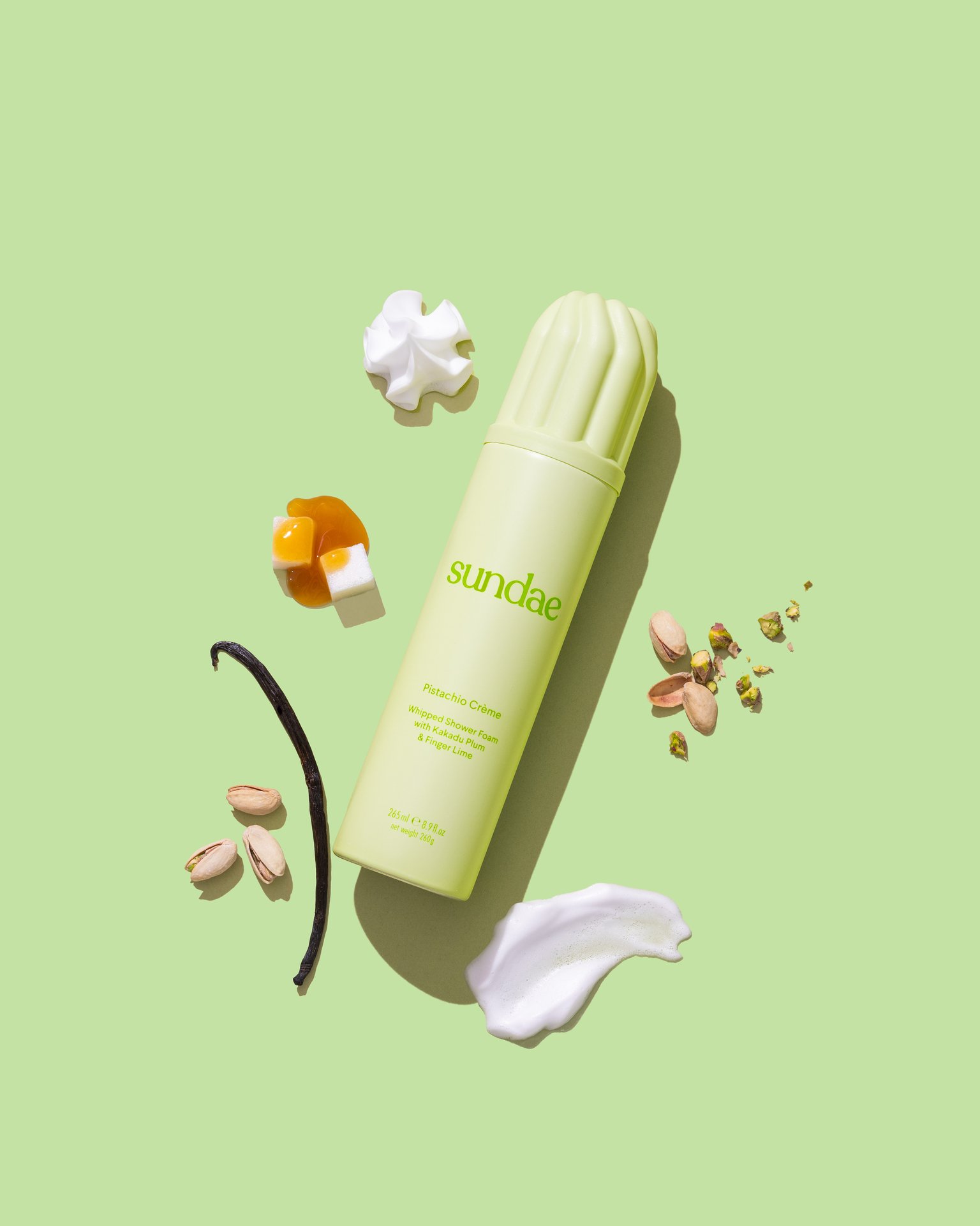 Sundae Body Pistachio Crème Whipped Shower Foam 265 ml