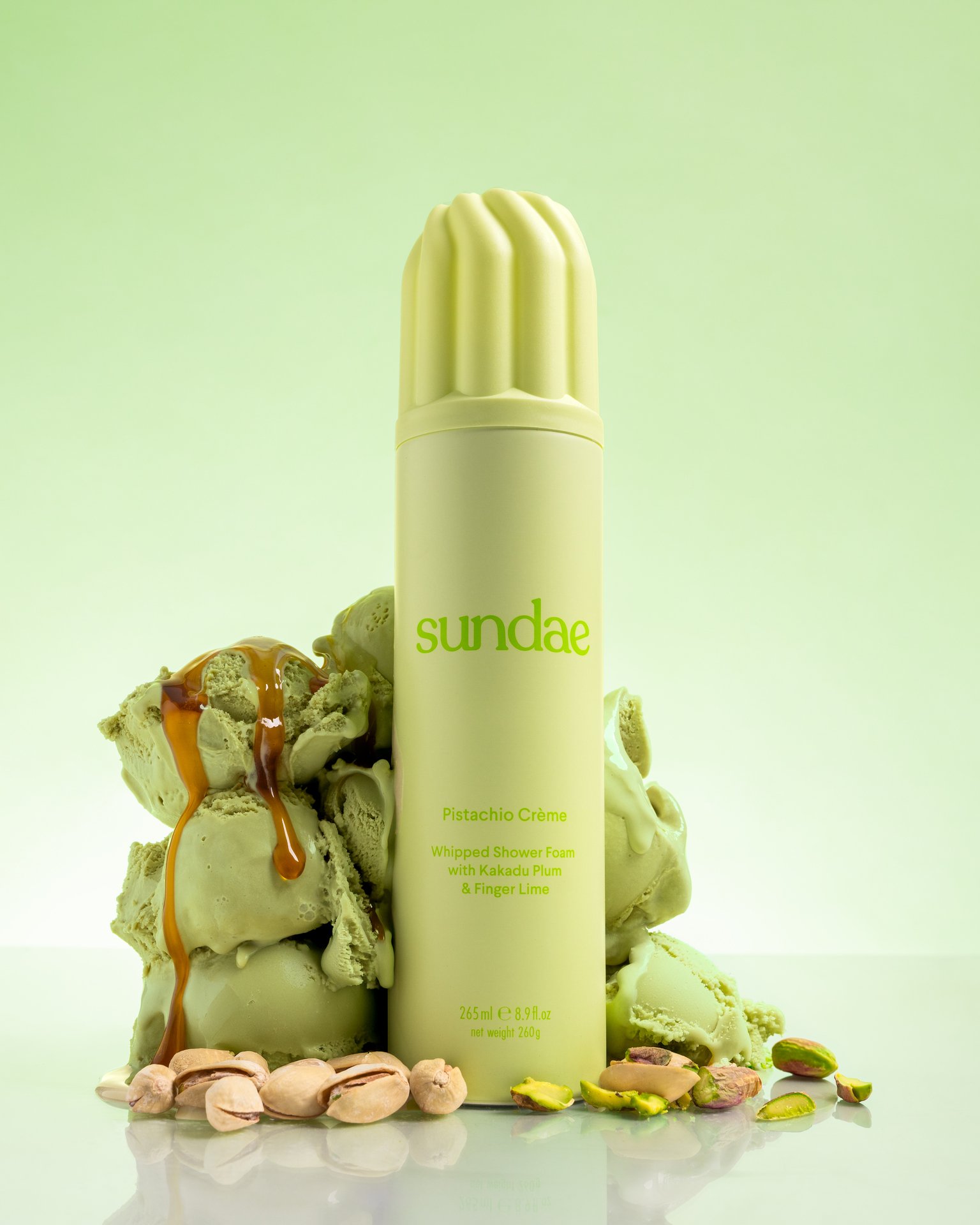 Sundae Body Pistachio Crème Whipped Shower Foam 265 ml
