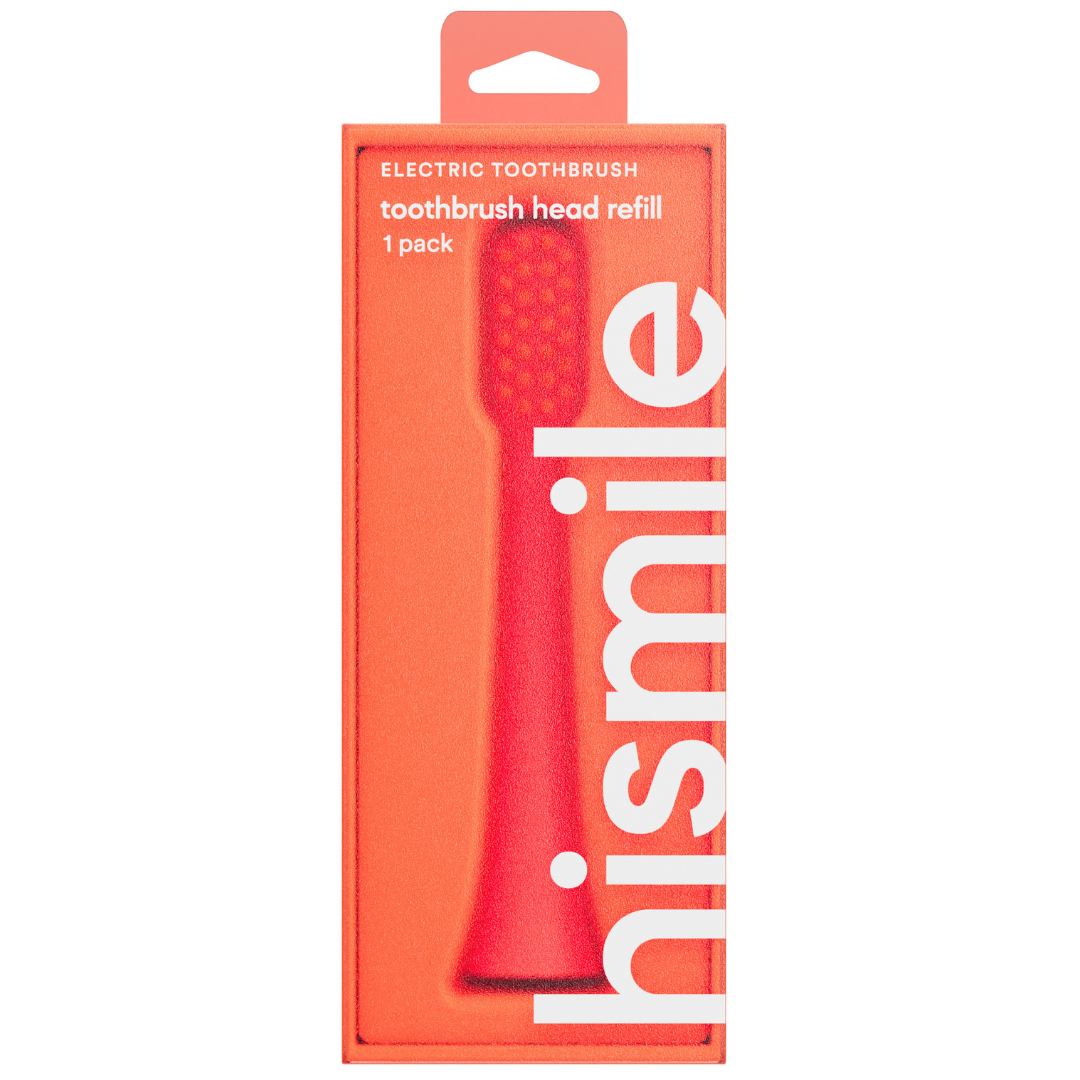 Hismile Toothbrush Head Refill Bright Red 1 st