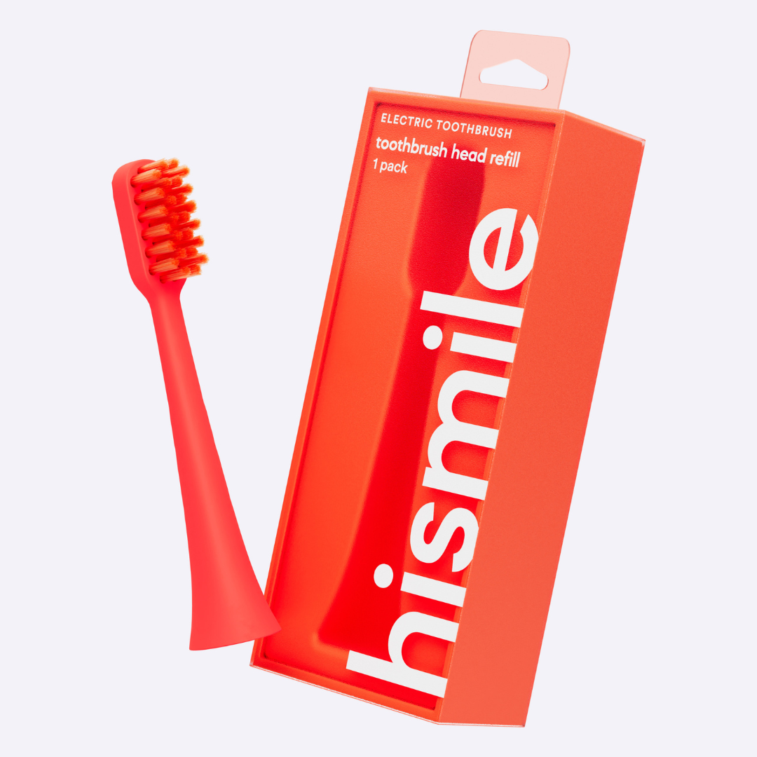 Hismile Toothbrush Head Refill Bright Red 1 st