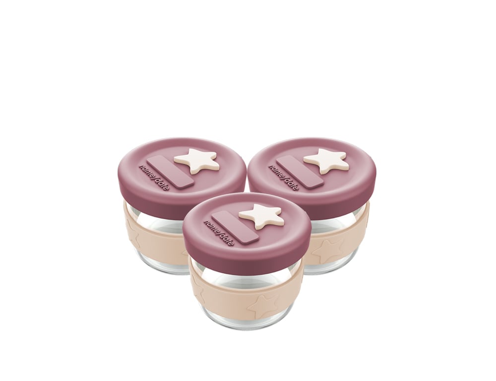 Cherub Baby Matburk Glas/Silikon 3x120 ml Dusty Rose & Sand