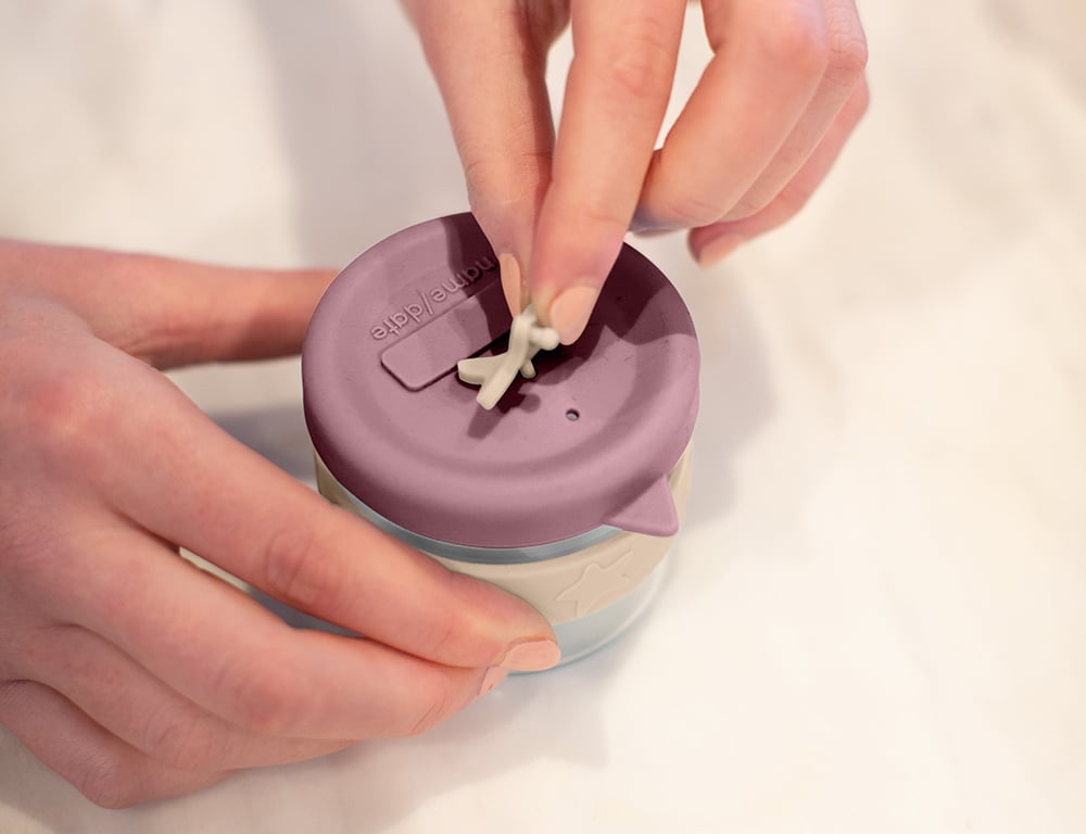 Cherub Baby Matburk Glas/Silikon 3x120 ml Dusty Rose & Sand