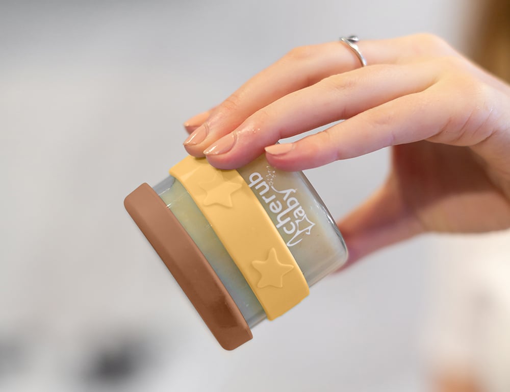 Cherub Baby Matburk Glas/Silikon 3x120 ml Caramel & Mimosa