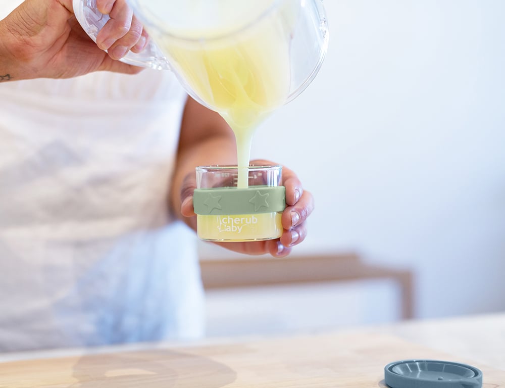 Cherub Baby Matburk Glas/Silikon 3x120 ml Cerulean and Sage