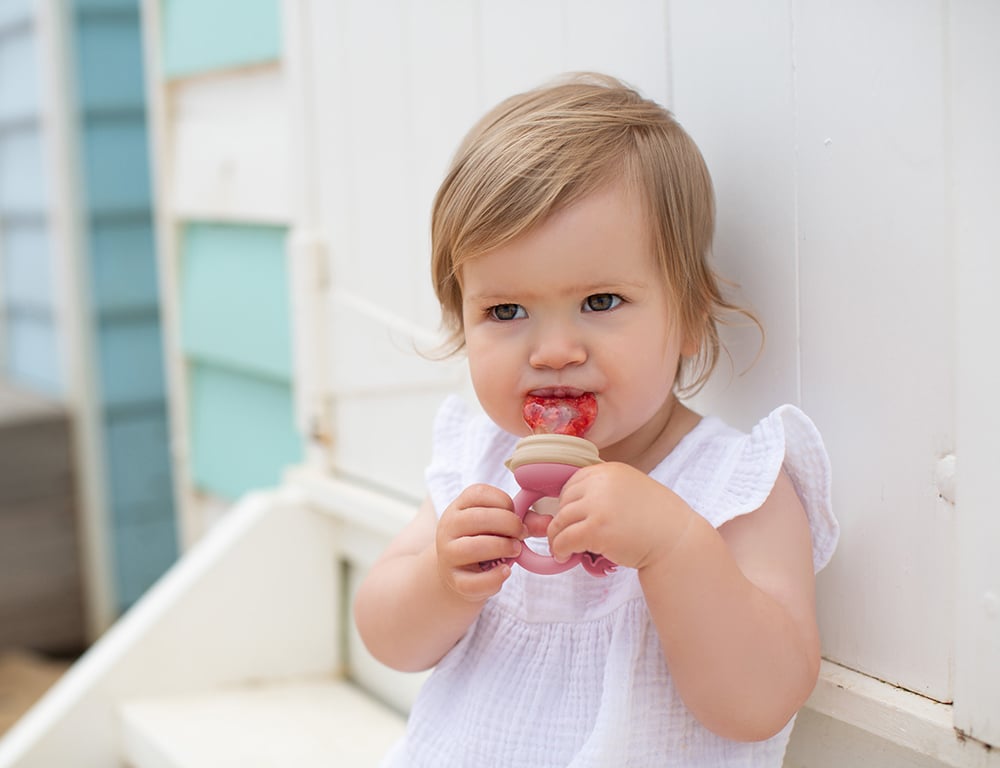 Cherub Baby Matnapp Silikon Dusty Rose & Sand