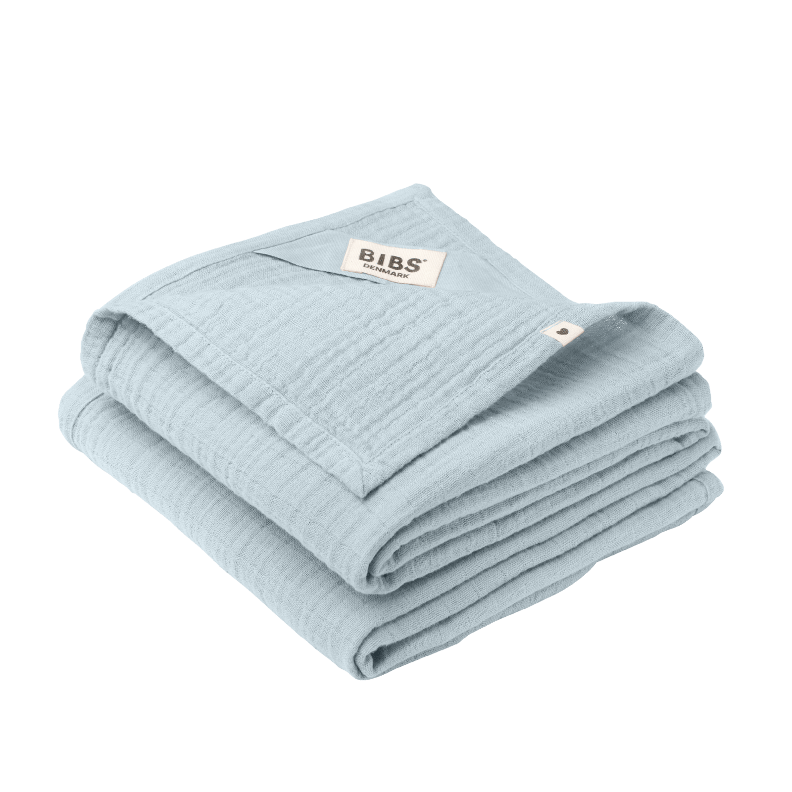 BIBS Muslin Cloth 2-pack 70x70 cm Baby Blue