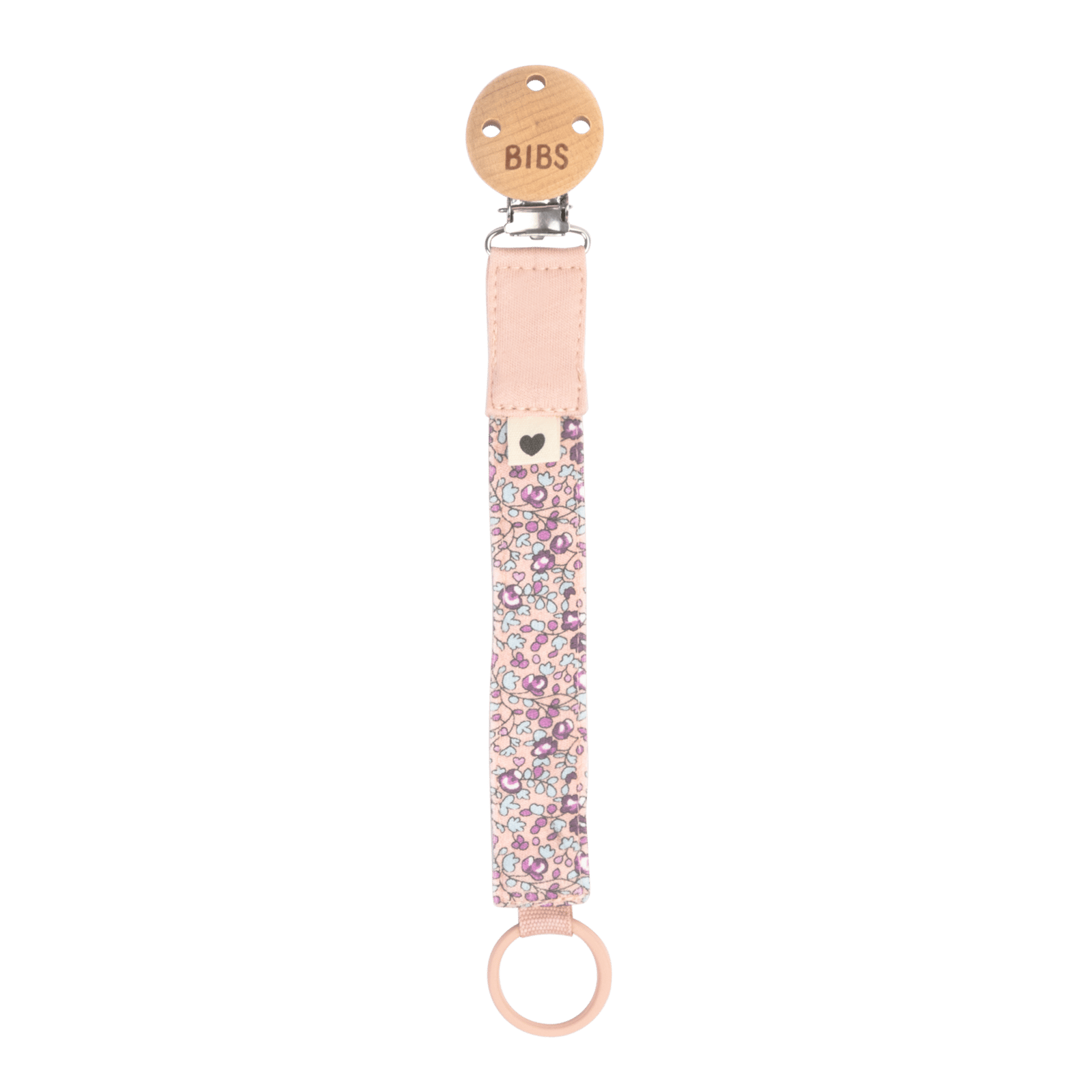 BIBS x Liberty Pacifier Clip Eloise Blush 1st