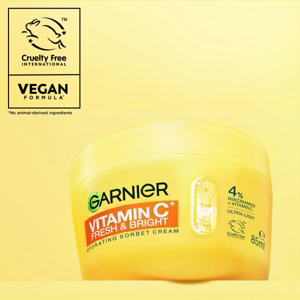 Garnier Vitamin C* Fresh & Bright Hydrating Sorbet Cream 85 ml