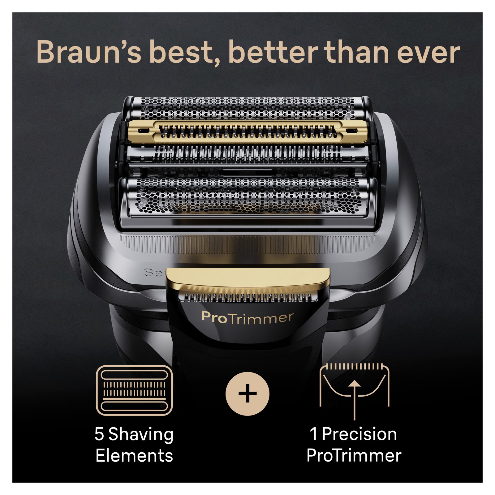 Braun Series 9 PRO+ Rakapparat & Laddningsstativ Wet & Dry 9515s Grafit