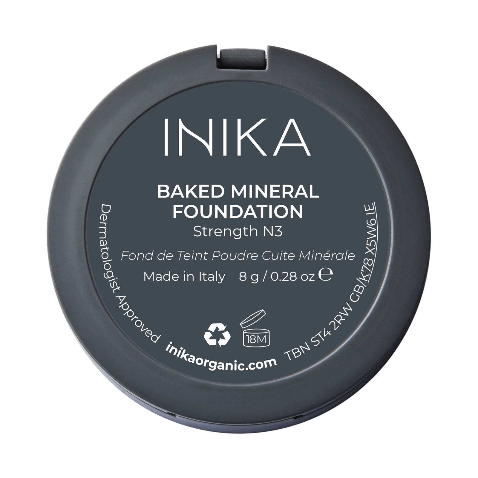 INIKA Organic Baked Mineral Foundation Strength 8 g