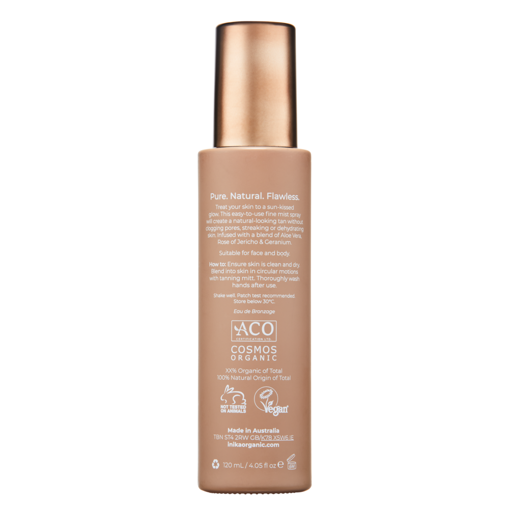 INIKA Organic Natural Tanning Mist 120 ml
