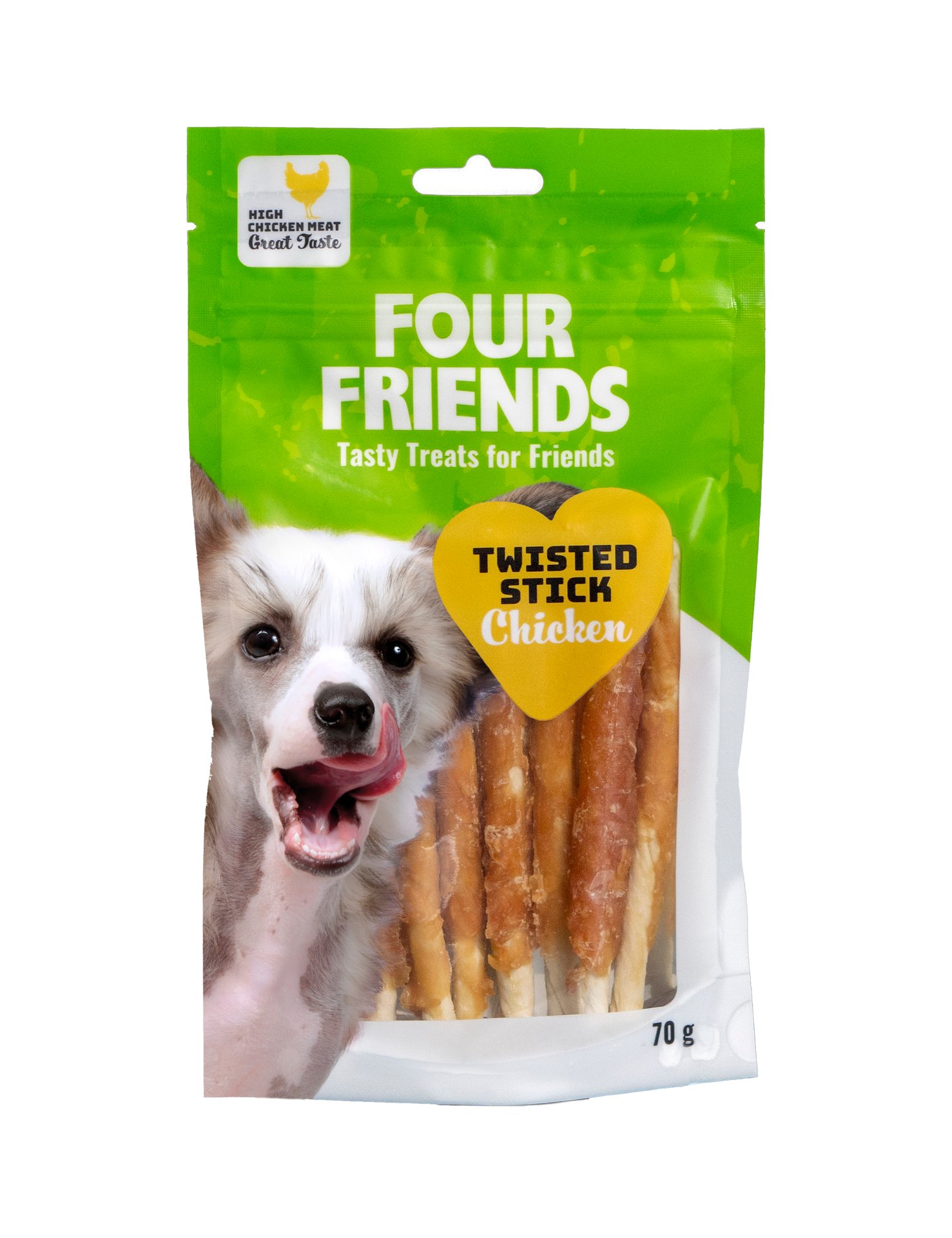Fourfriends  Twisted Stick Chicken 12,5 cm 7 st