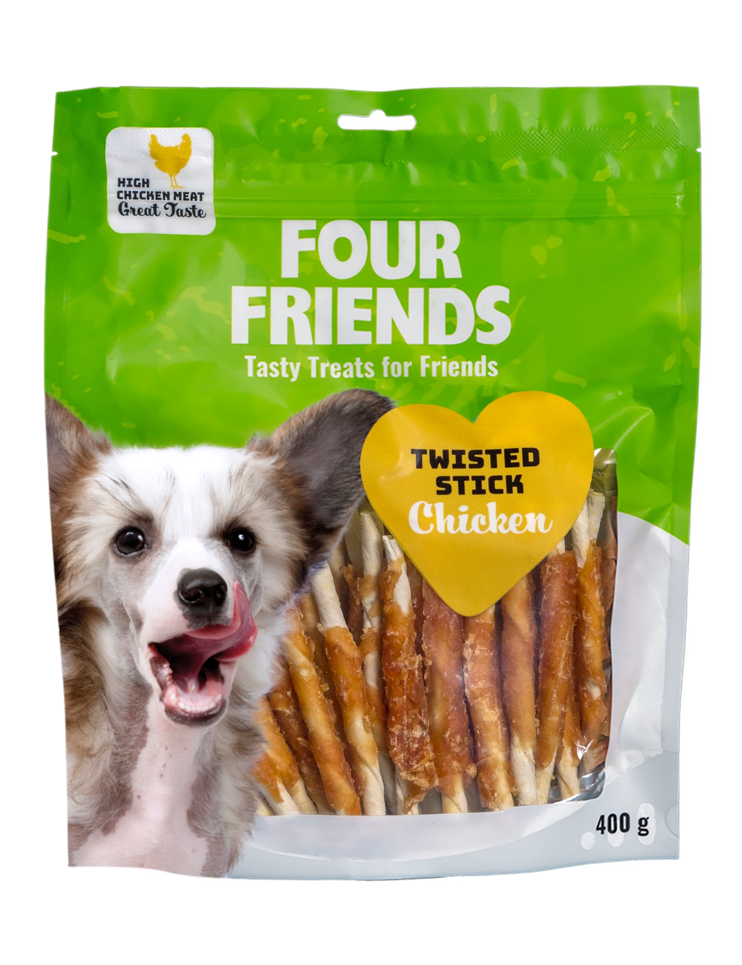 FourFriends Twisted Stick Chicken 12,5cm 40 st