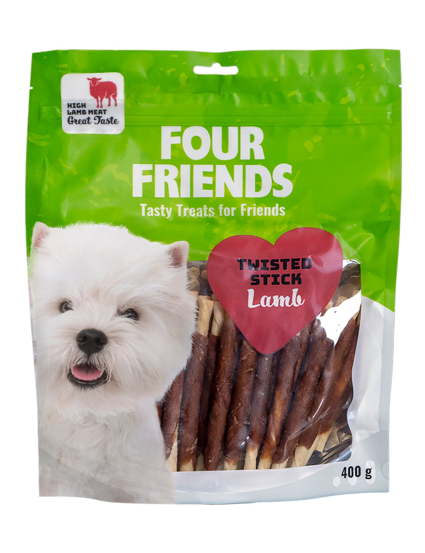 FourFriends Twisted Stick Lamb 12,5cm 40 st