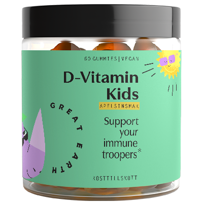 Great Earth D-Vitamin Kids 60 tuggtabletter