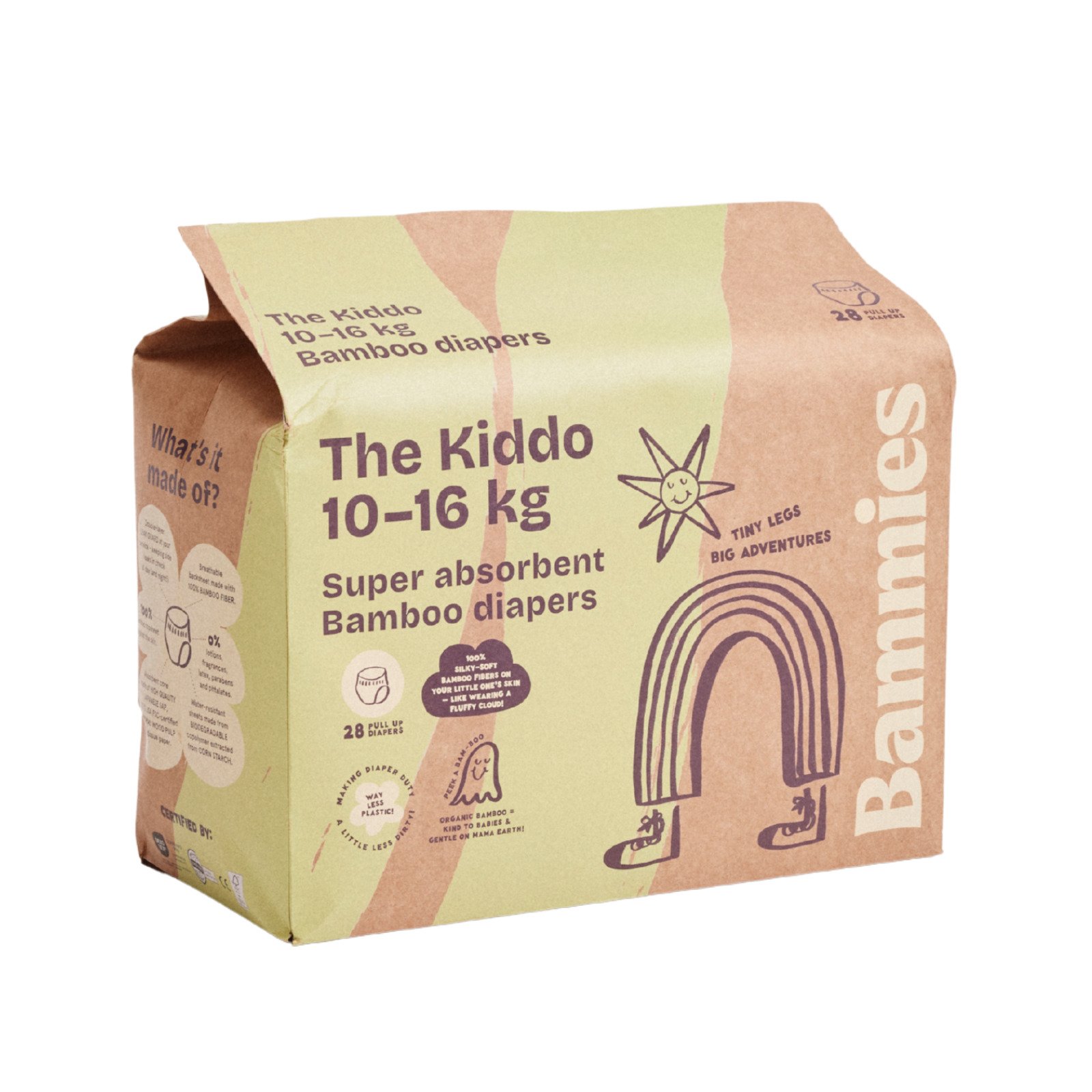 Bammies Bambublöjor Byxblöjor The Kiddo 10 - 16 kg 28 st