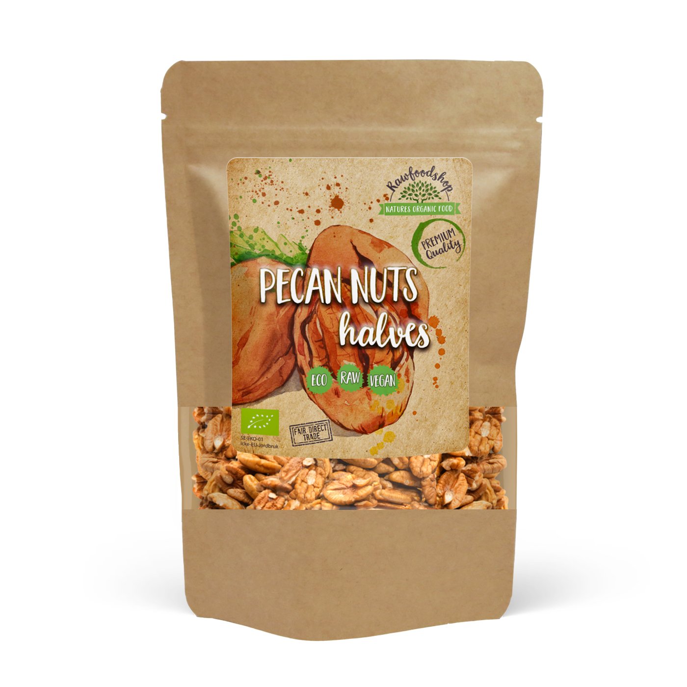Rawfoodshop Pekannötter Eko 500 g