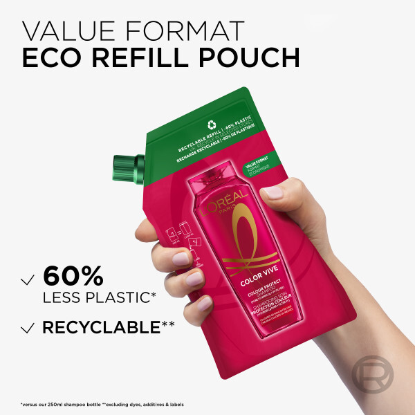 L'Oréal Paris Elvital Color Vive Schamporefill För Färgat Hår 500 ml