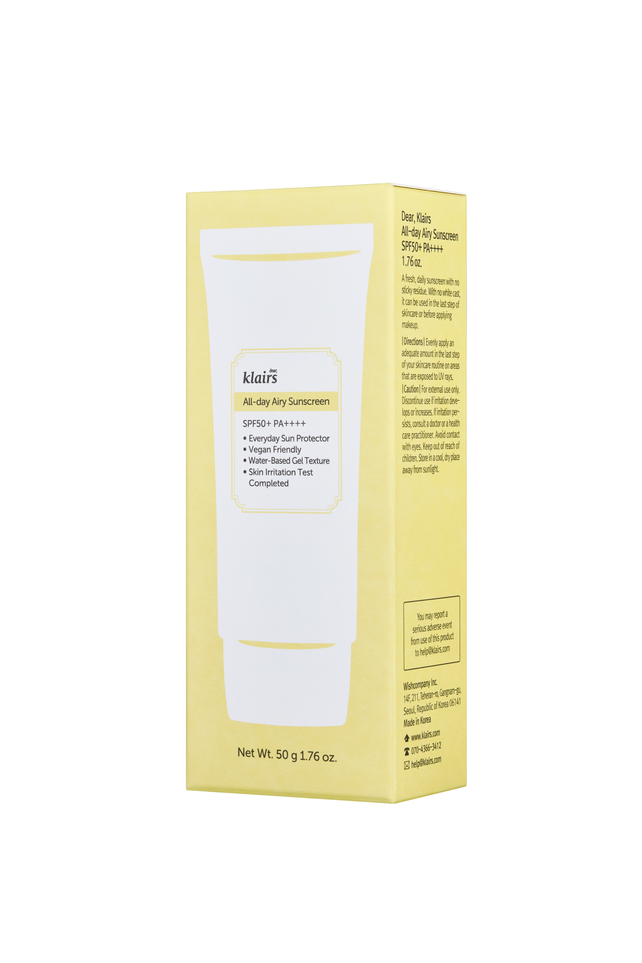 Klairs All-day Airy Sunscreen 50 ml