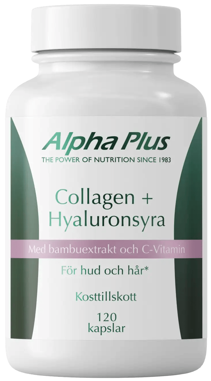 Alpha Plus Collagen + Hyaluronsyra 120 kapslar