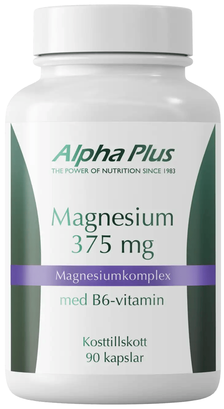 Alpha Plus Magnesium 375 mg 90 kapslar