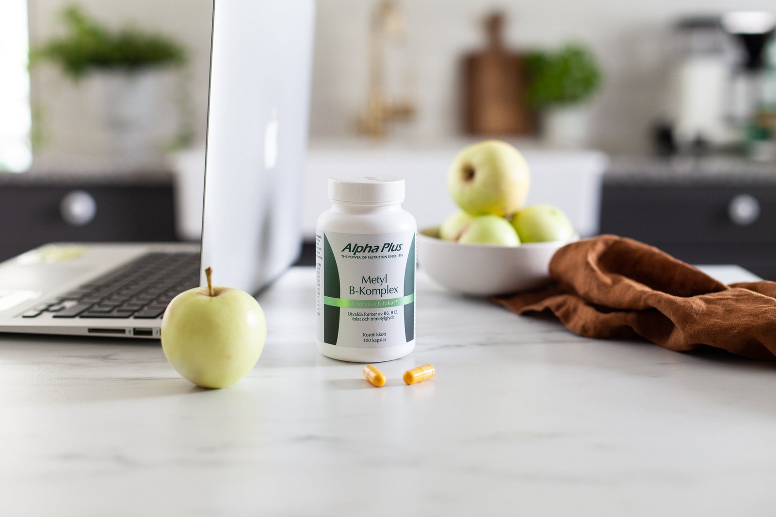 Alpha Plus Metyl B-komplex Energi & Fokus 100 kapslar