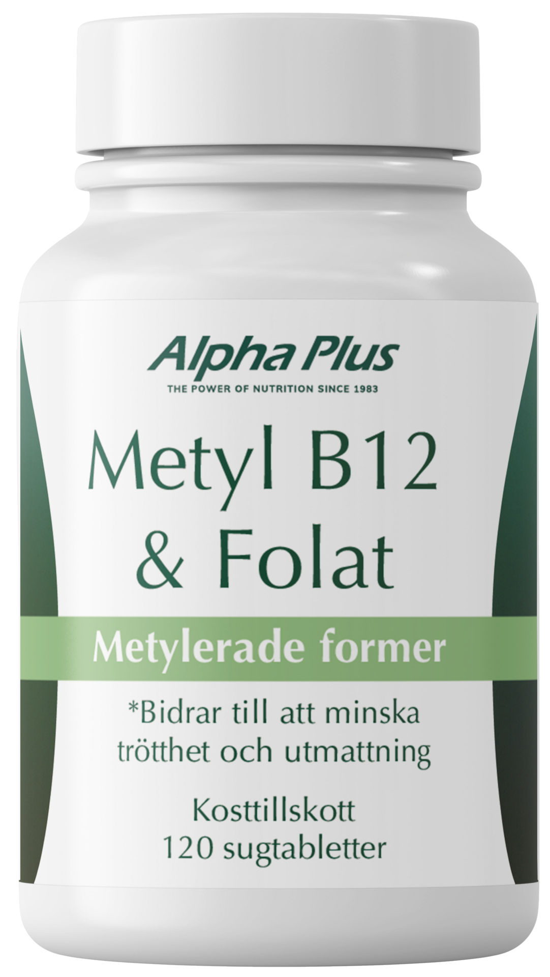 Alpha Plus Metyl B12 & Folat 120 sugtabletter