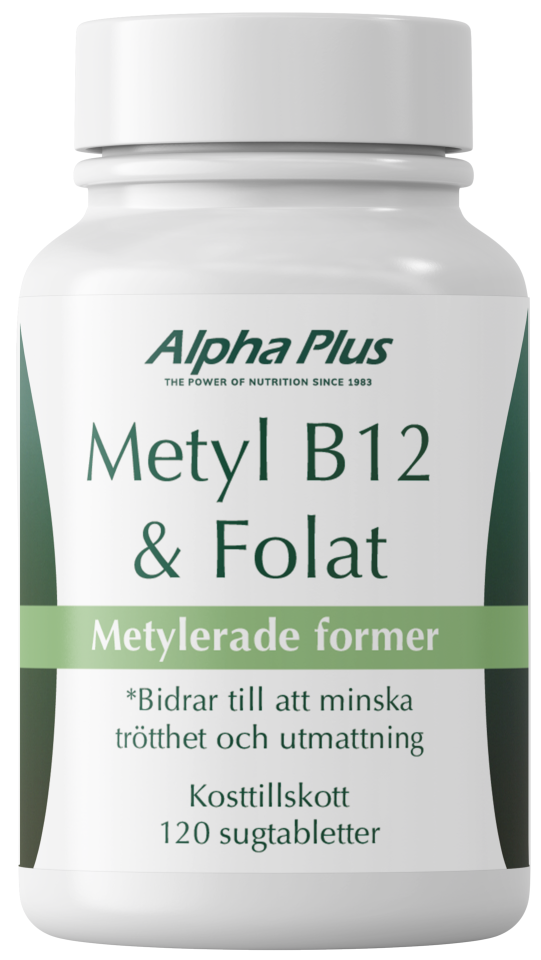Alpha Plus Metyl B12 & Folat 120 sugtabletter